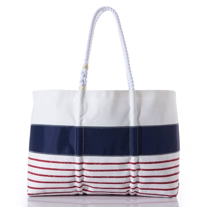 Bolsa Grande Red Mariner Stripe por atacado de Sea Bags