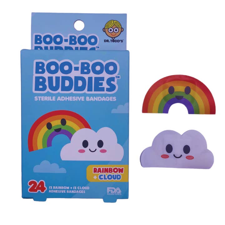 Boo Boo Buddies - Wholesale Bandaids/Bandages - 36 BOX PDQ DISPLAY - Each Box - 24 Pack | Fun, Waterproof, 12