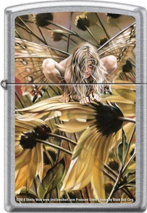 Scorpio Posters - Wholesale Lighter - Chameleon by: Sheila Wolk Zippo - Brushed Chrome Lighter0