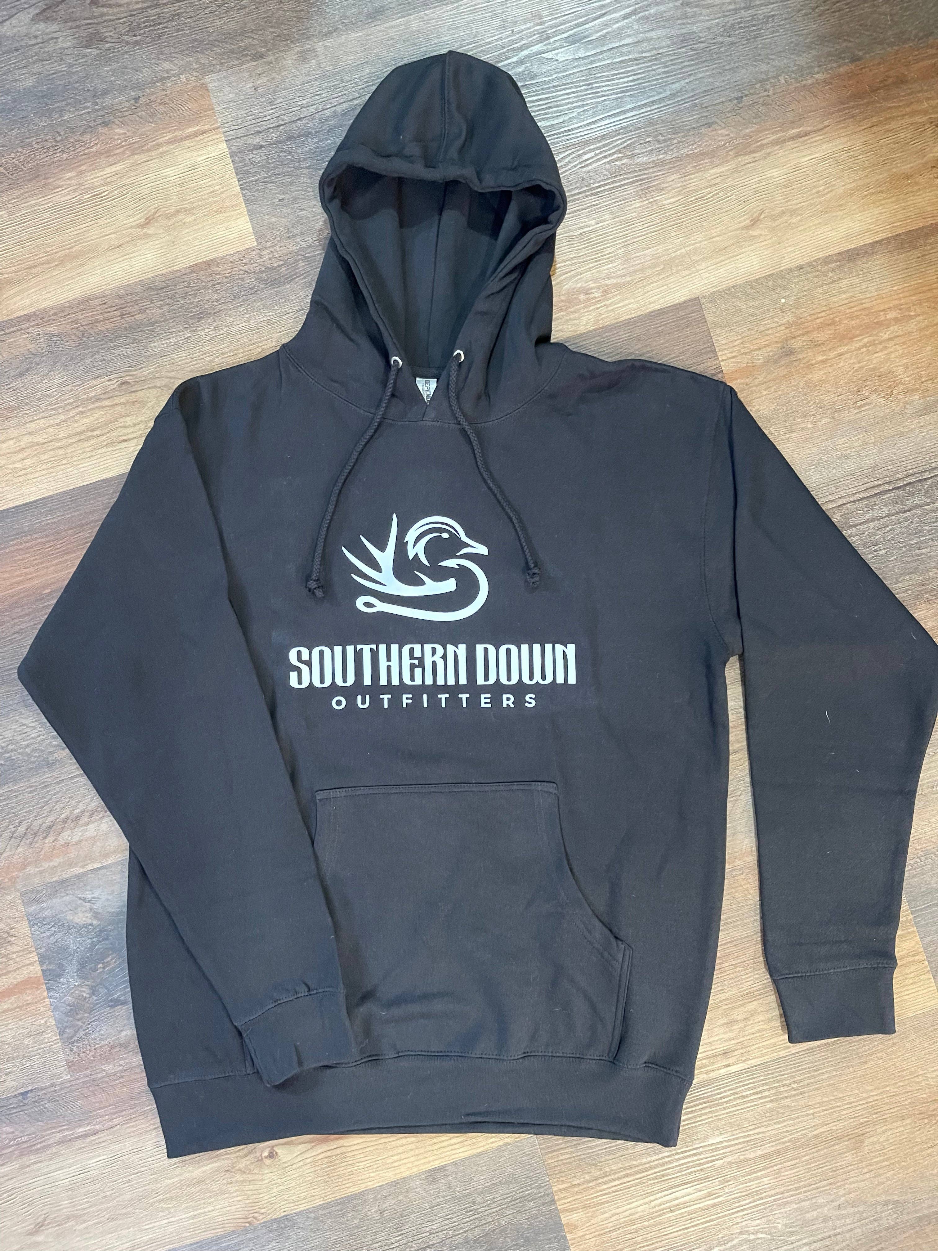 Southern Down Outfitters - Wholesale Hoodie - Unisex - Hoodie - Black Bold Logo1