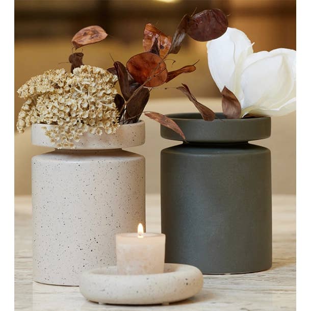Lübech Living - Wholesale Candle Holder - Ania ring votive holder, Light brown mist1
