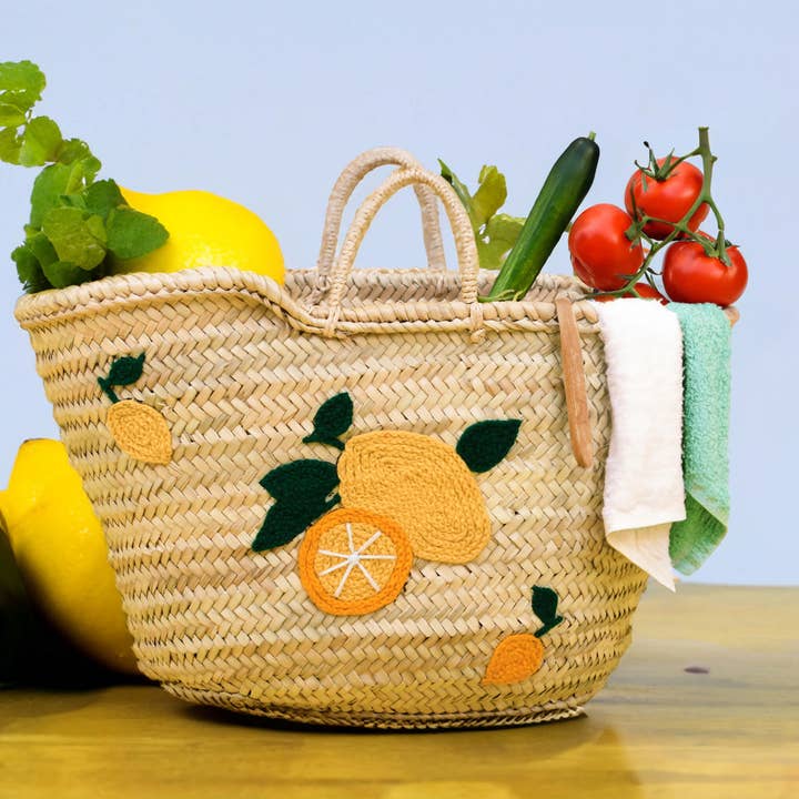 King Of Handmade – wholesale Beach bag – Lemon Beach Bag - Italian Tote Bag - Lemon Italy Tote3