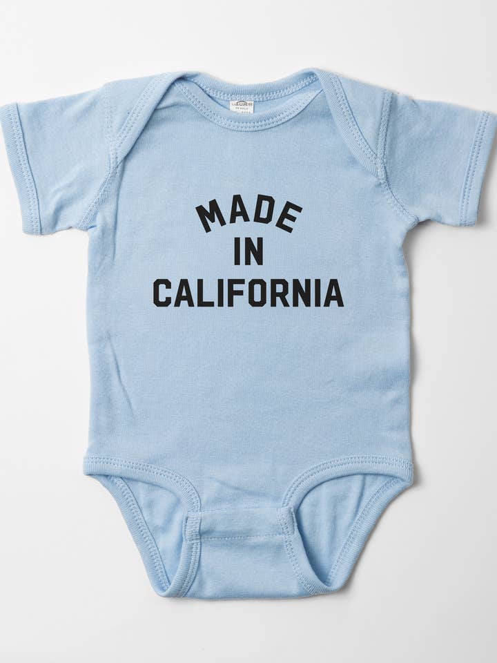 Made in California Baby Onesie for wholesale by Upper Park Clothing