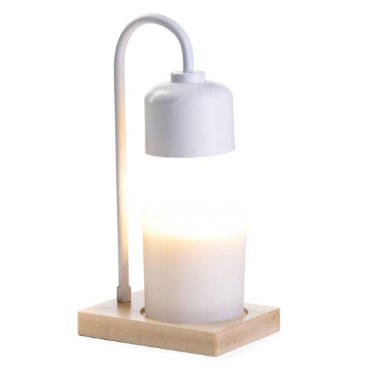 Candle Warmers Australia - Wholesale Accent/desk lamp - White & Wood Arched Lamp - RRP $69.95 - Wholesale - OUT OF STOCK2