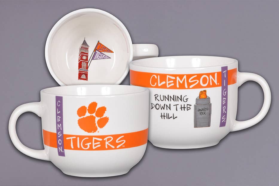 MAGNOLIA LANE - Wholesale Coffee Mug - CLEMSON Soup Mug