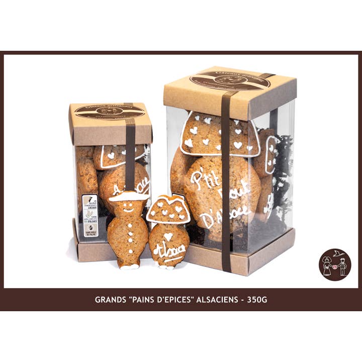 P'TIT BOUT D'ALSACE – wholesale Kakor – Stora "Pepparkakor med Kirsch" från Alsace - 350g