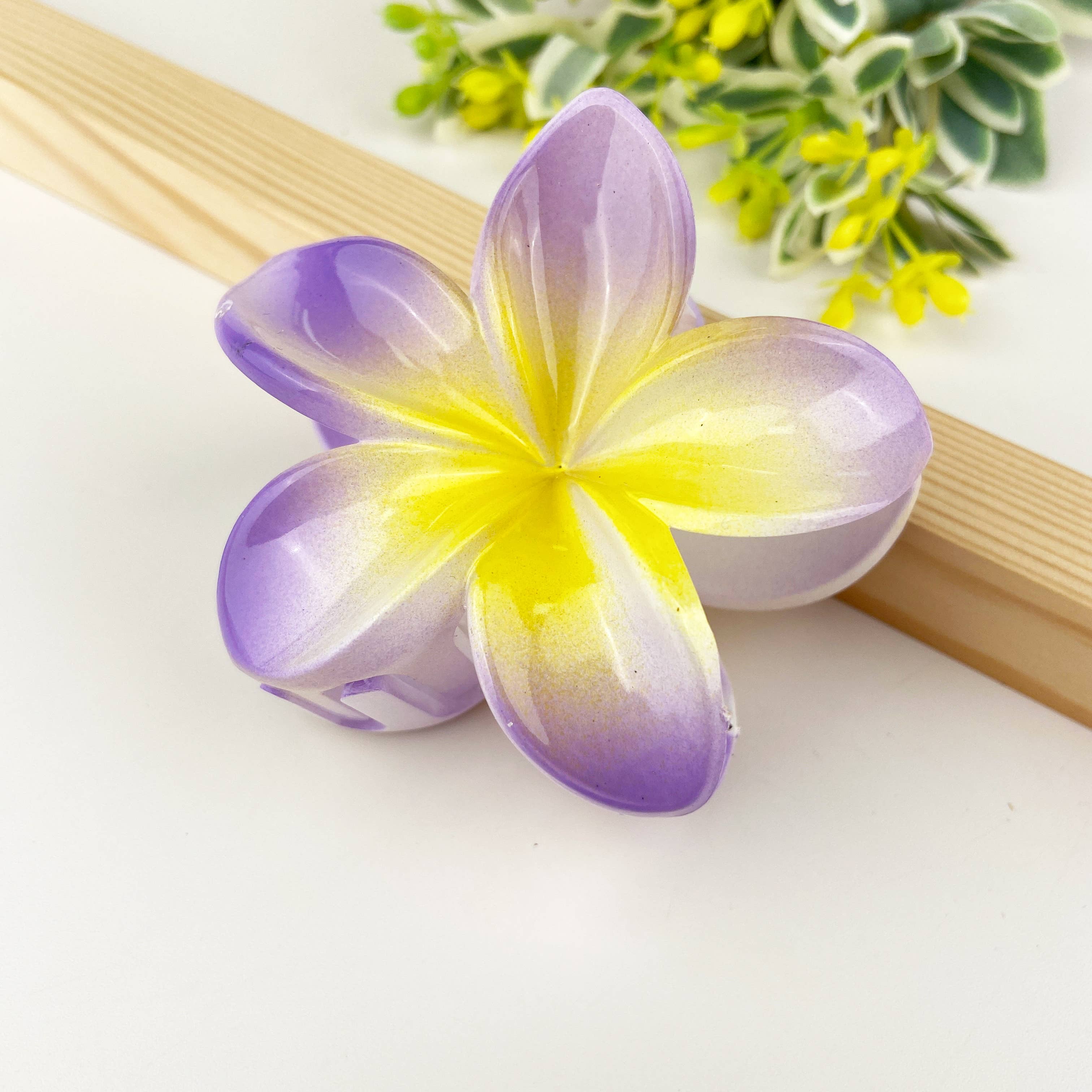 SoapElenGlen - Wholesale Hair Clip - Women's - Colorful plumeria hair Clip1