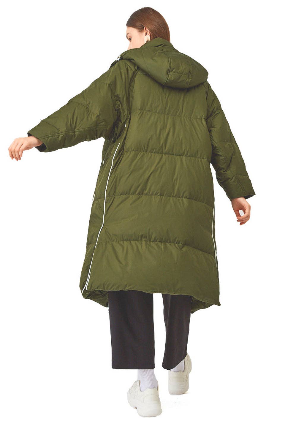 Urlazh - Wholesale Coat - Women's - Goose Down Quilted Hooded Puffer Coat4