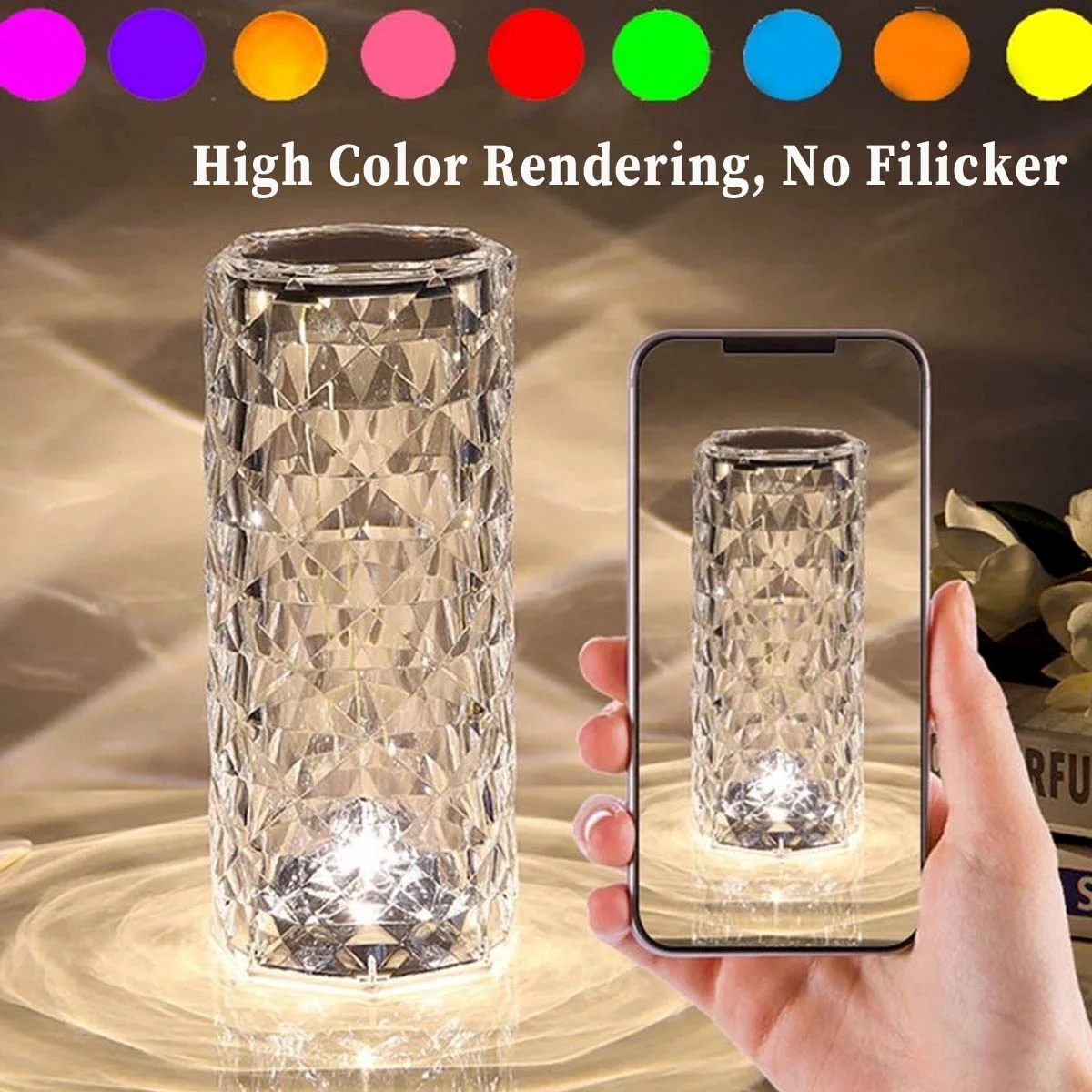 LAX Gadgets - Wholesale Night Light - Elegant LED Crystal & RGB Lamps For Home Decor- Retail Pack29