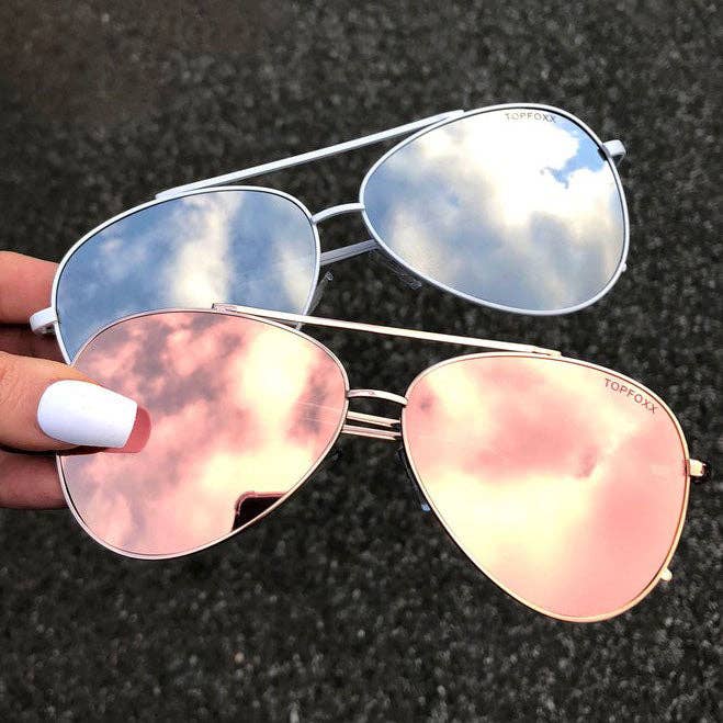 TOPFOXX - Vente Lunettes de soleil – femme - Amelia - Or Rose7