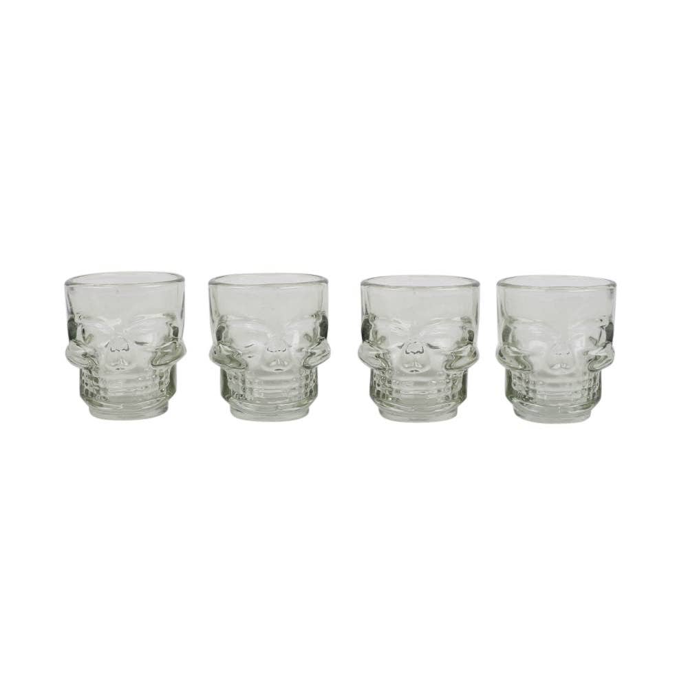Something Different Wholesale - Wholesale Shot Glass - Set of 4 Skull Shot Glasses Set1