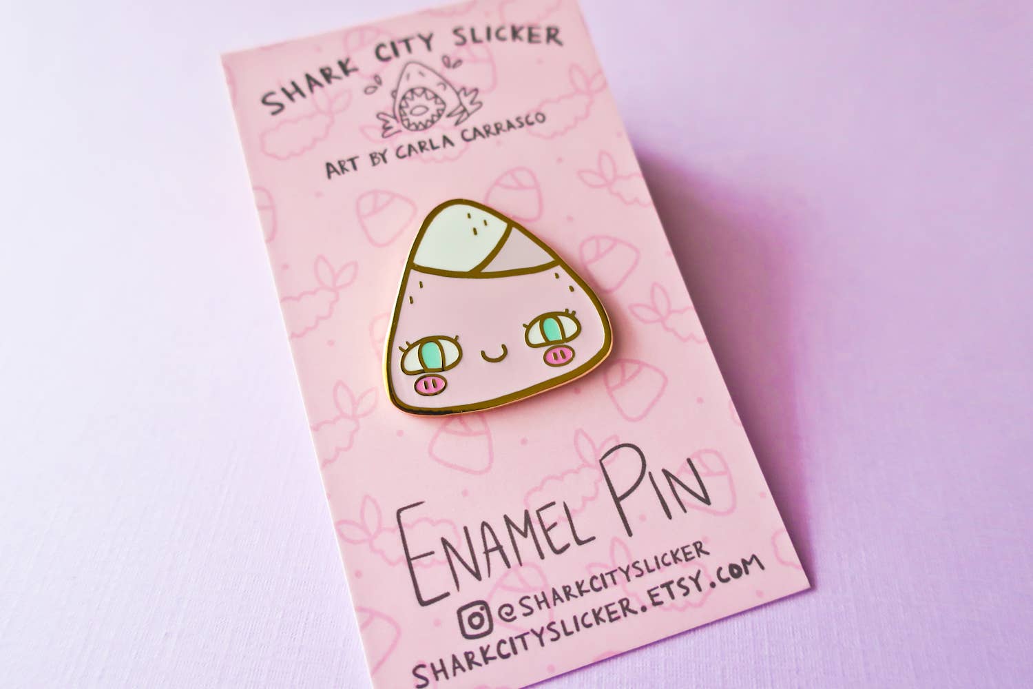 Shark City Slicker - Wholesale Lapel Pin/Button - Onigiri - Enamel Pin3