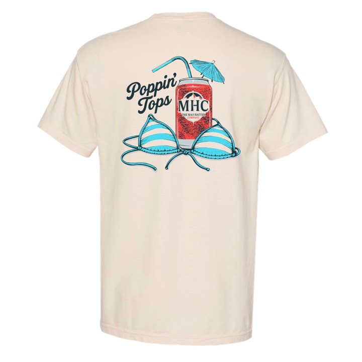 Poppin' Tops T-Shirt for wholesale by The Mad Hatter Co