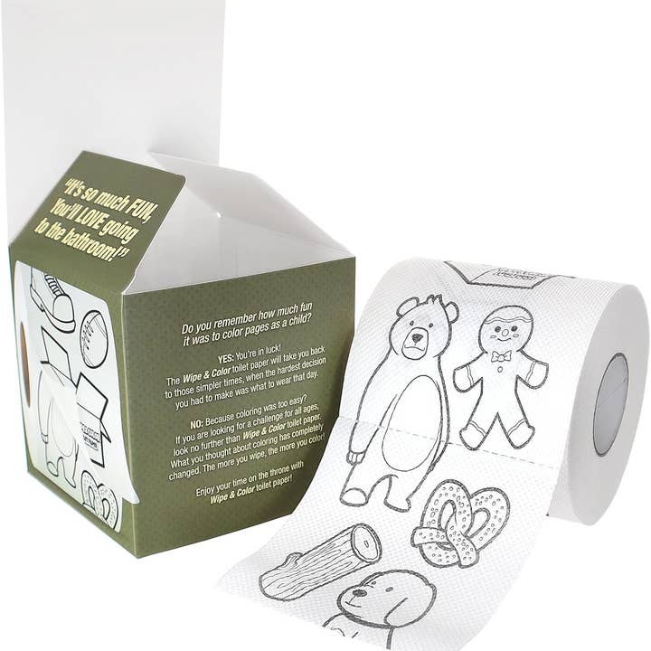 Smith Brands - Wholesale Prank/Gag Gift - Funny Toilet Paper Novelty Tissue Roll - Wipe & Color