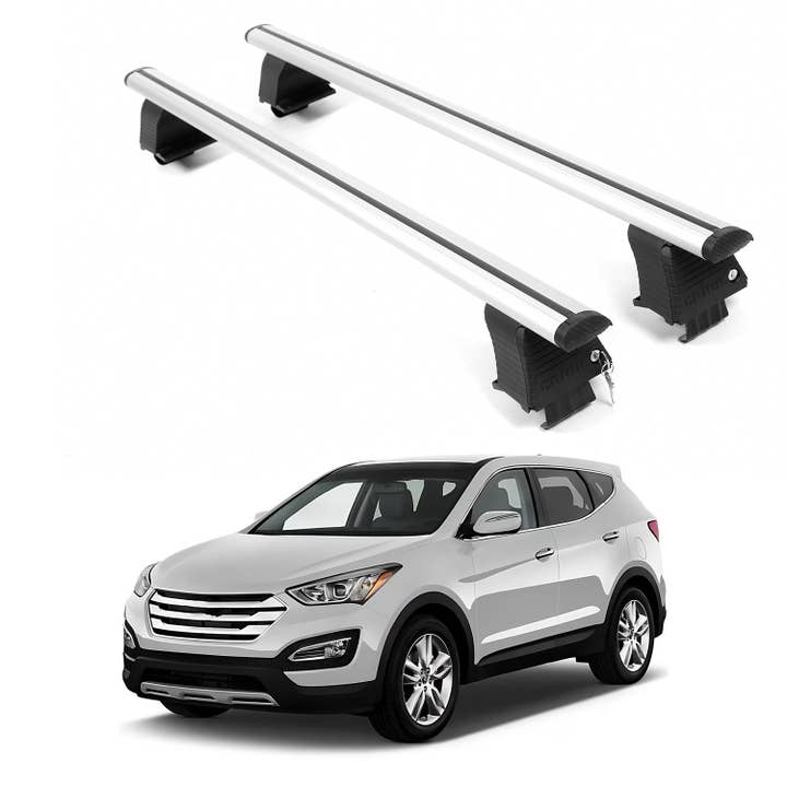 ERKUL Dakdragers Voor HYUNDAI SANTA FE 2013-2018 Kale Dak Aluminium Zilver voor wholesale door Erkul Auto USA