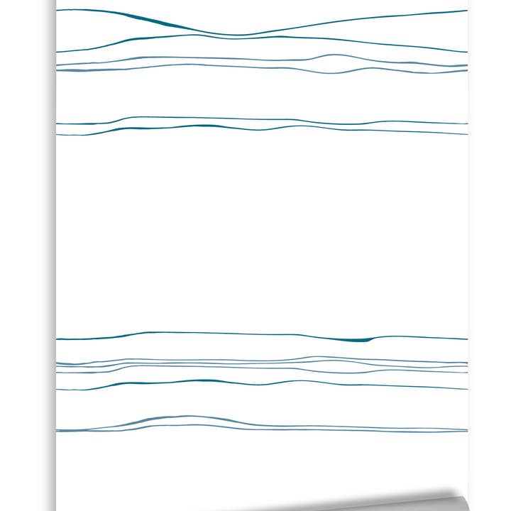 Las Canoas Wallpaper - Azul for wholesale by Sarah Drake Design