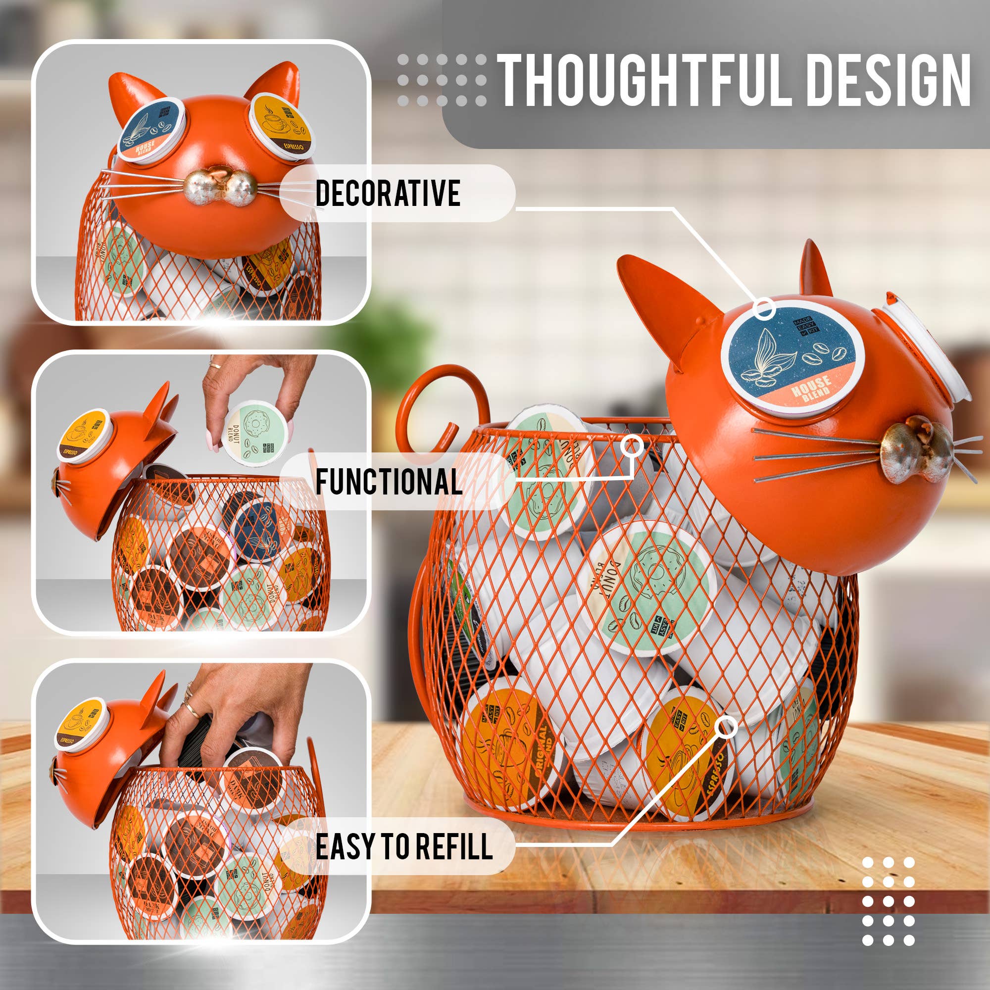 MADE EASY KIT - Wholesale Kitchen Storage/Organizer - Made Easy Kit Coffee Pod Organizer - Home Functional Décor36