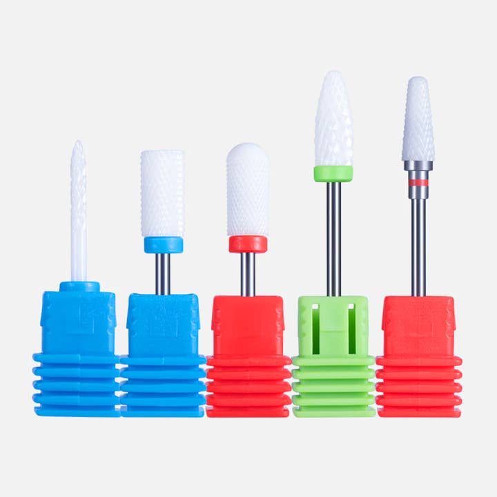 Professional Ceramic Nail Drill Bits Set (5Pcs) for wholesale by MELODYSUSIE