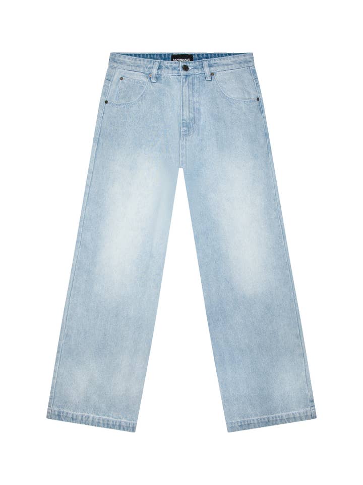 Victorious - Wholesale Jeans - Men's - DL981 Ultra Baggy Y2K Wide-Leg Denim Jeans4