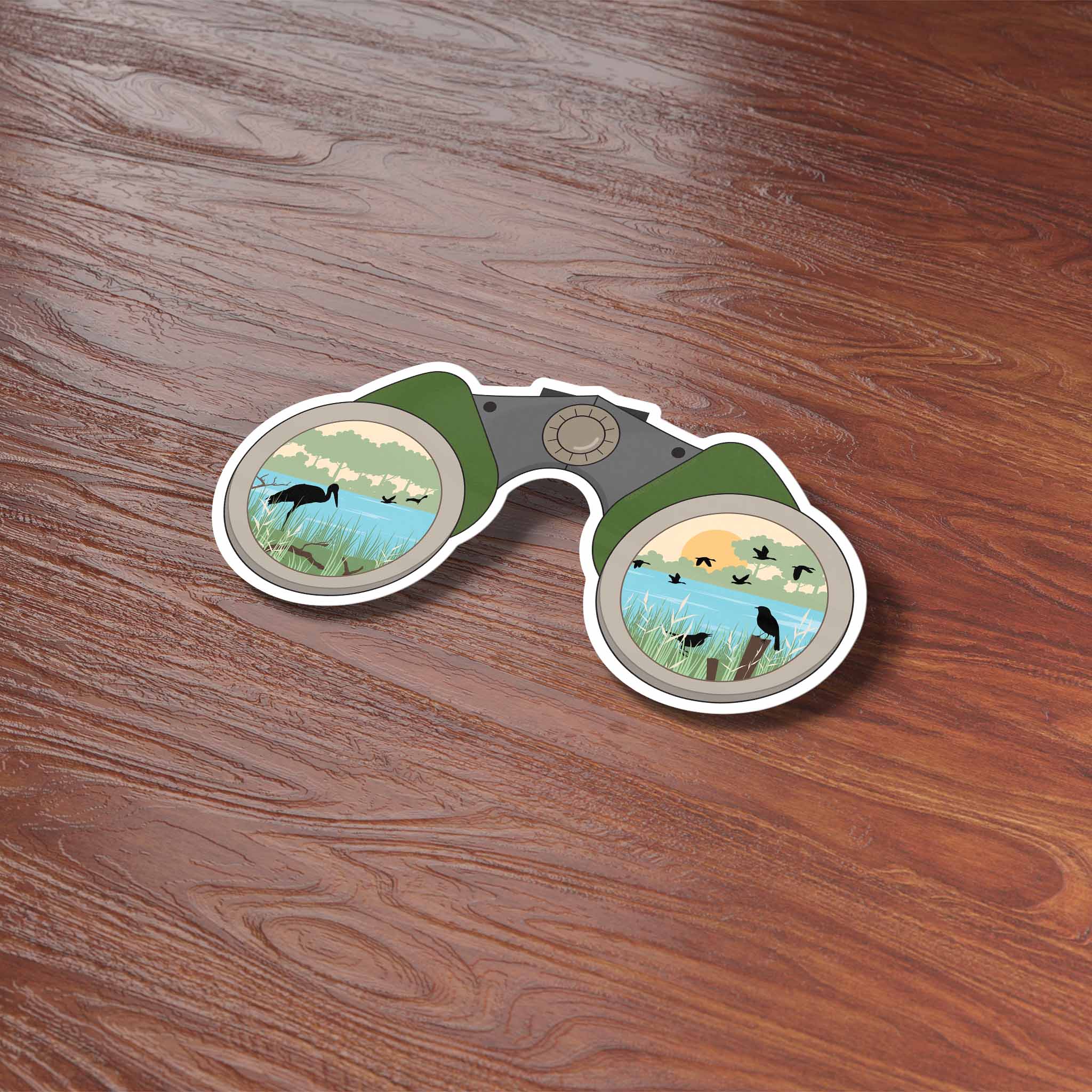 Sentinel Supply - Wholesale Sticker - Binoculars Birdwatching Sticker4