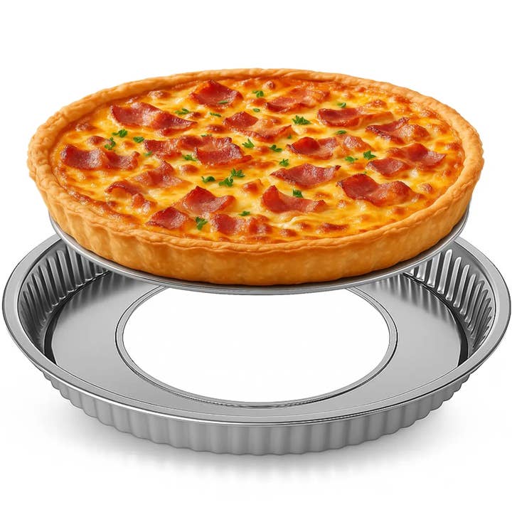 Molde para quiche/tarta de acero inoxidable con base desmontable de 28 cm. para venta al por mayor de immer