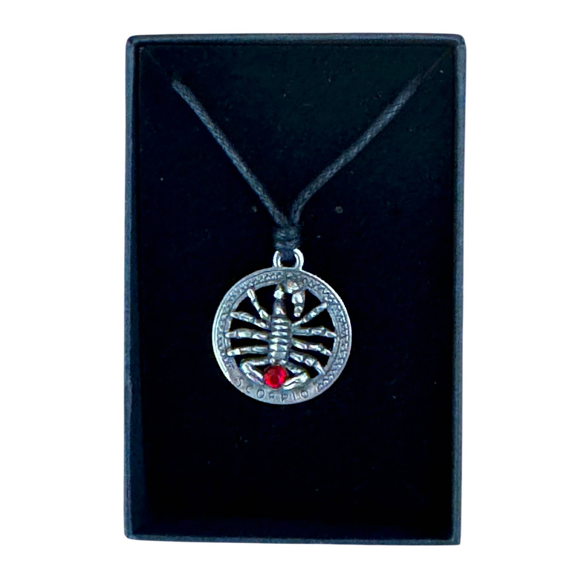 Myth & Magik - Silver Jewellery Cavern Wholesale - Wholesale Pendant/Charm Necklace -  Pewter Scorpio Zodiac Necklace - Astrology Gift - (USA-DDP)1