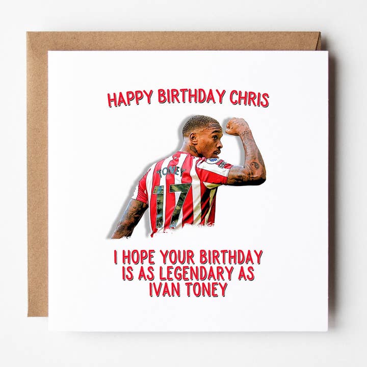 Brentford FC Geburtstagskarte, so legendär wie Ivan Toney für den Großhandel von FrontRow Cards & Gifts
