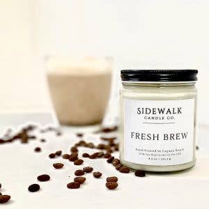 Fresh Brew for wholesale by Sidewalk Candle Co.