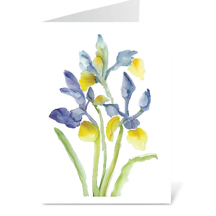 Iris Bouquet Card for wholesale by Bobbi Lee Wilson Art Cards