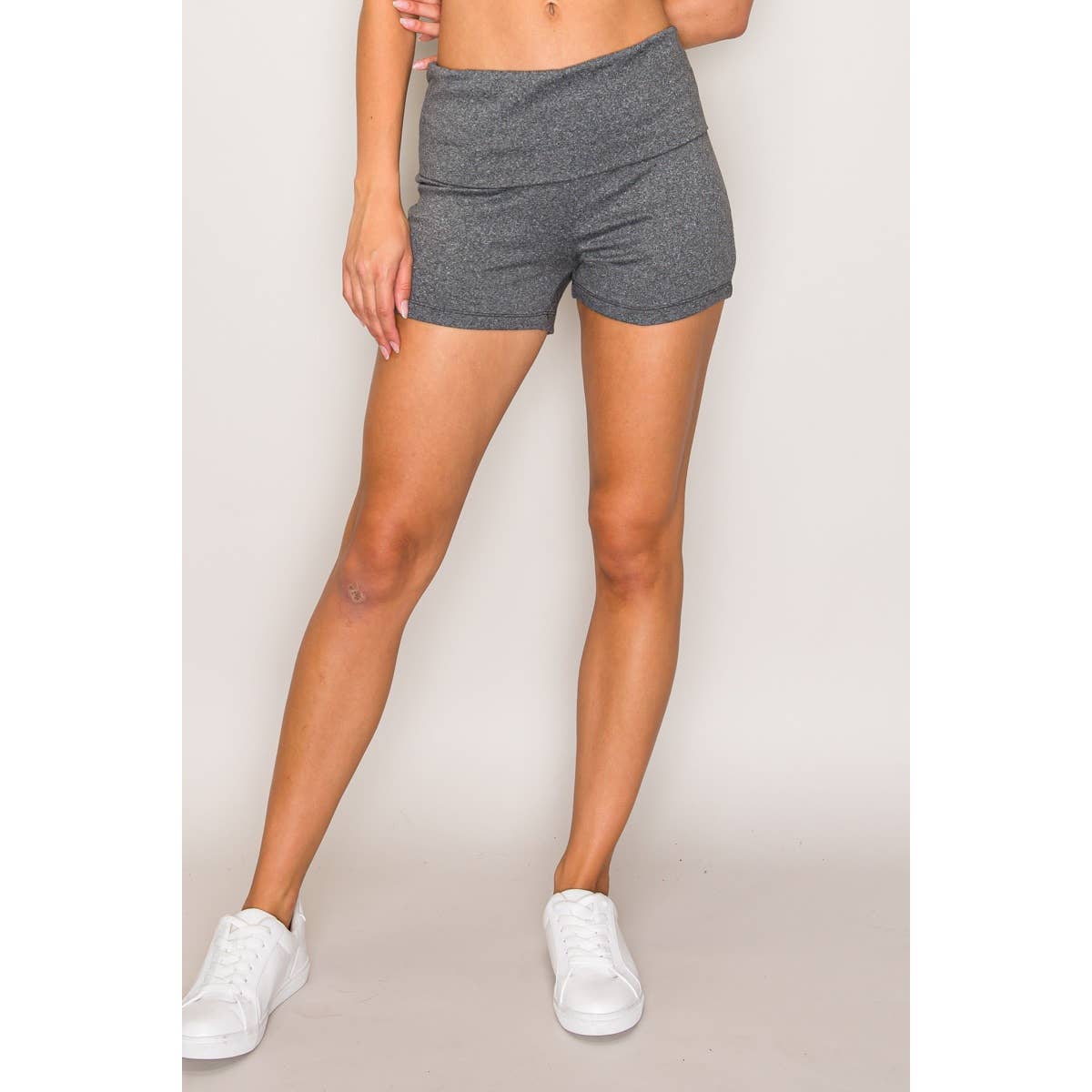 Popular 21 - Wholesale Shorts - Women's - Brushed Back Fold over bike shorts4
