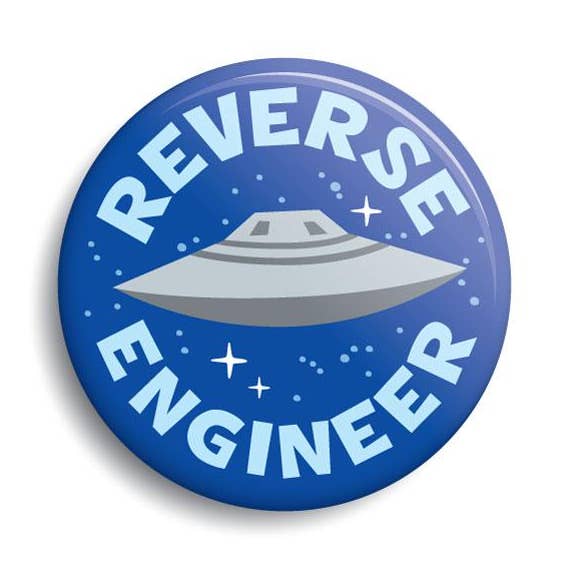 Monsterologist - Wholesale Lapel Pin/Button - Reverse Engineer Button0