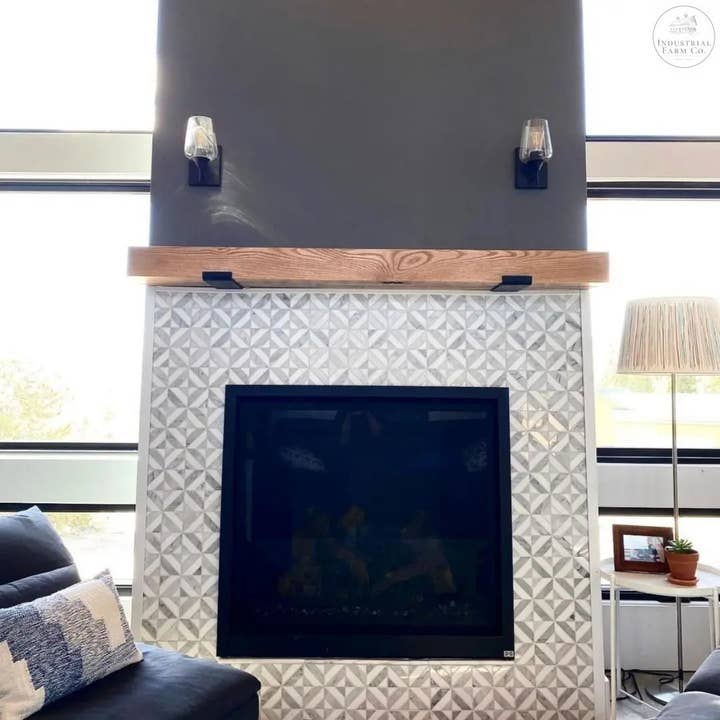 Industrial Farm Co - Wholesale Wall Mounted Shelf - The Glimmerglass J Shelf or Mantel Bracket4