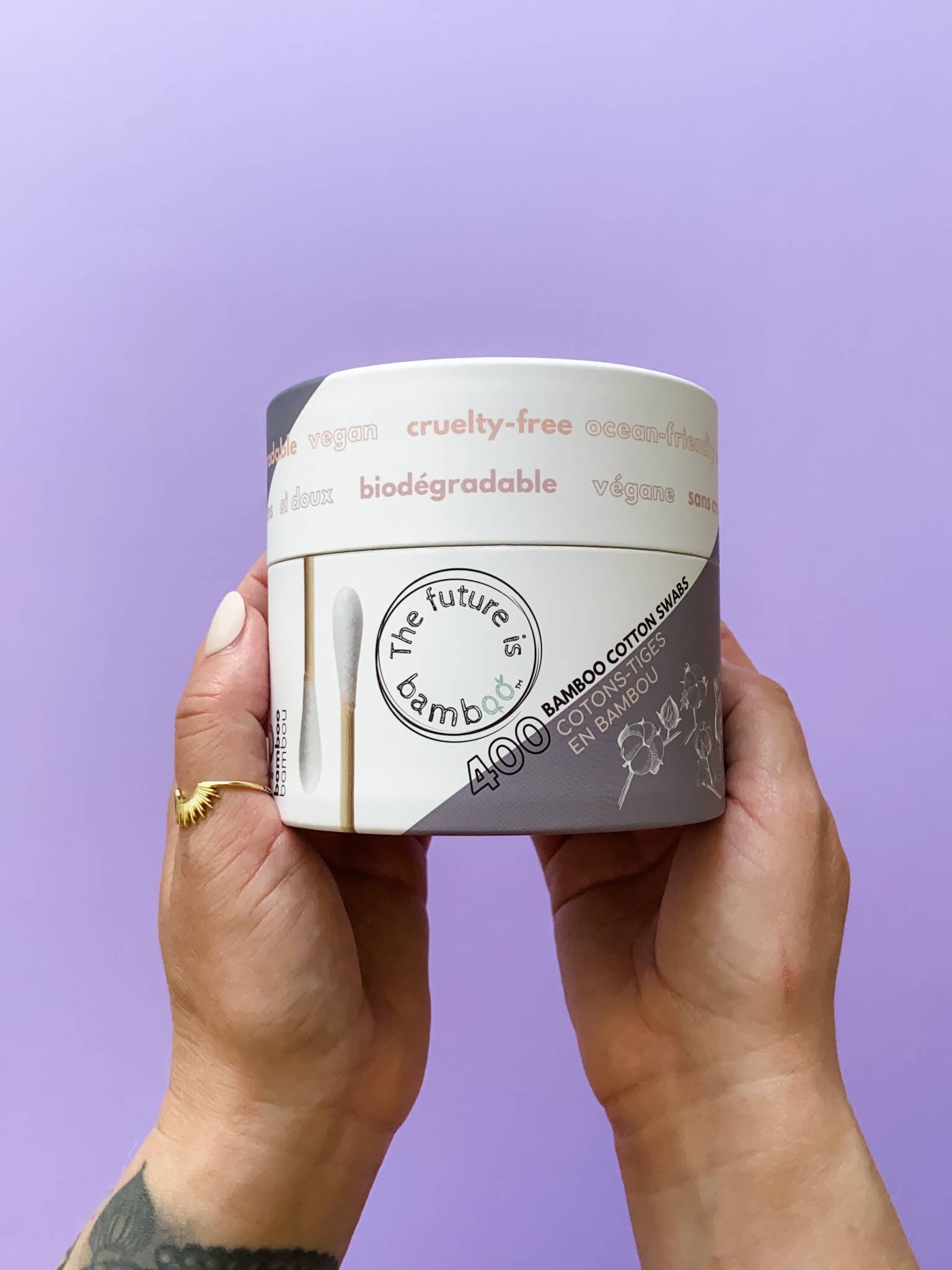 The future is bamboo - Wholesale Cotton Swab/Q-Tip - Biodegradable cotton swabs - 400x6