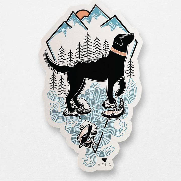 Labrador Dog Sticker for wholesale by Ketsol