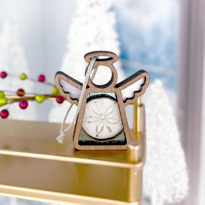 Forged Flare® - Wholesale Ornament - Sand Dollar Ornament | 3.5" (H) Angel Figurine | Mother's Angels®10