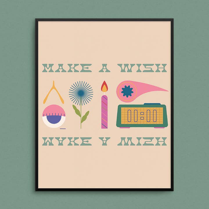 Make A Wish Art Print for wholesale by Mad Love Creative Co.