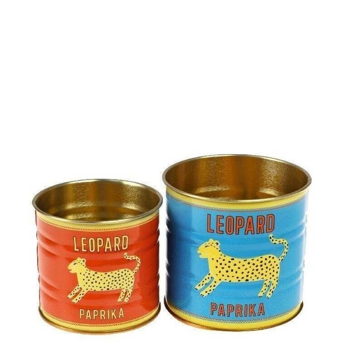 Rex B2B - UK – wholesale Kitchen storage/organiser – Mini Storage Tins (Set of 2) - Leopard