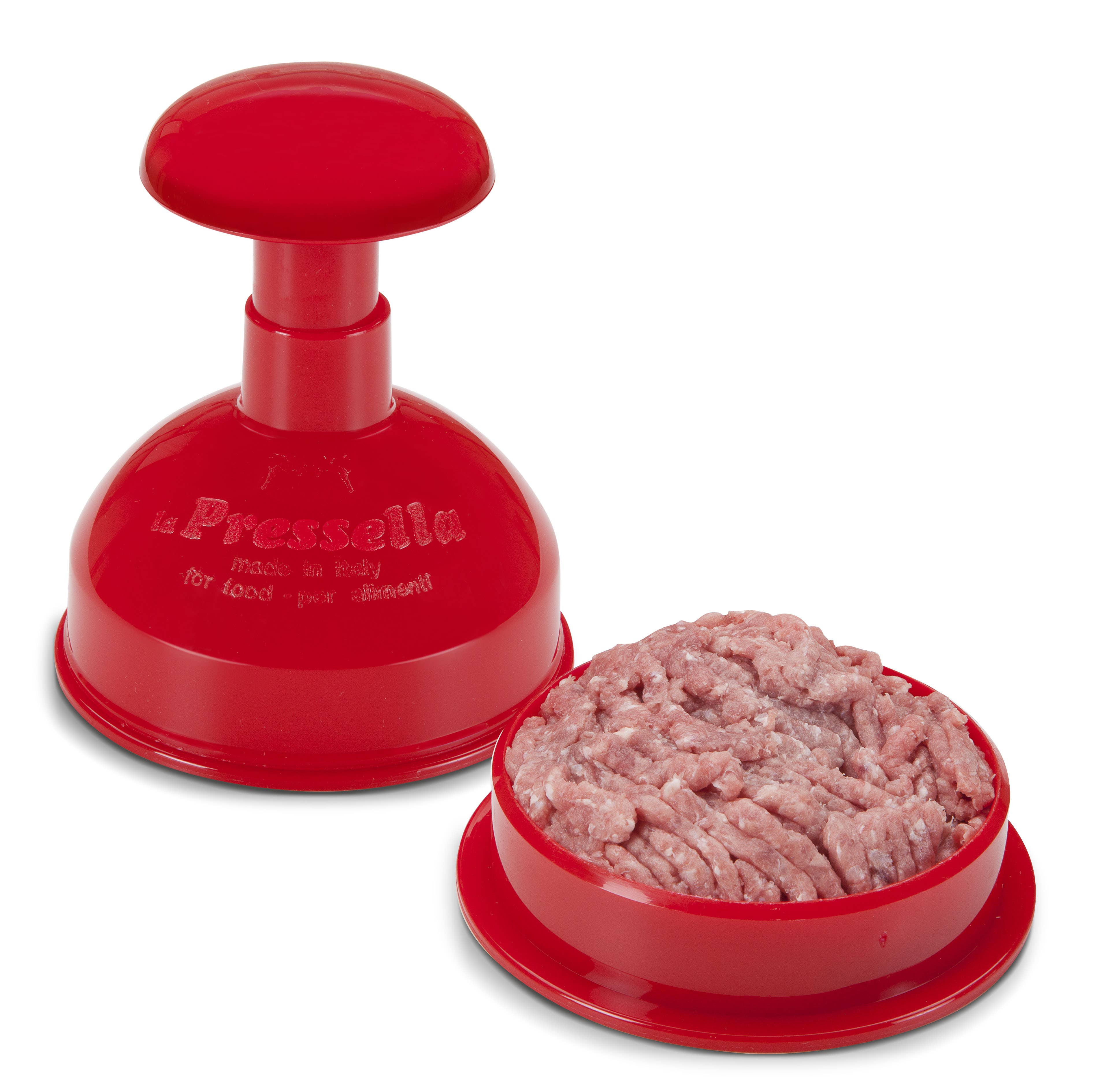 Rigamonti Pietro & Figli srl – Großhandel Küchengerät – Art. 170 LA PRESSELLA Hamburgerpresse - ROT