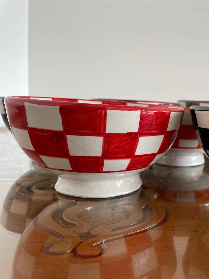 Ciotola in ceramica marocchina fatta a mano e dipinta a mano #2 per la vendita all'ingrosso da parte di Marrakech Bazaar