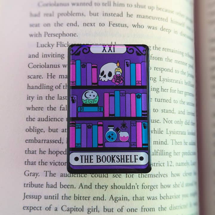 Indigo Maiden - Wholesale Phone Grip - The Bookshelf Tarot Card Phone Grip