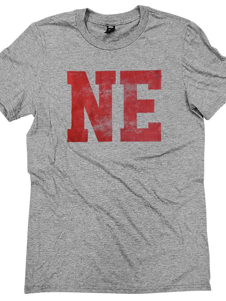 Nebraska Block NE Tee for wholesale by Stated Brands
