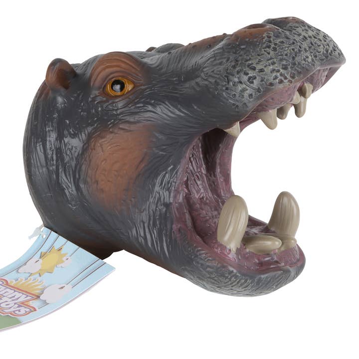 Hippo Head Puppet for wholesale by Silly Puppets