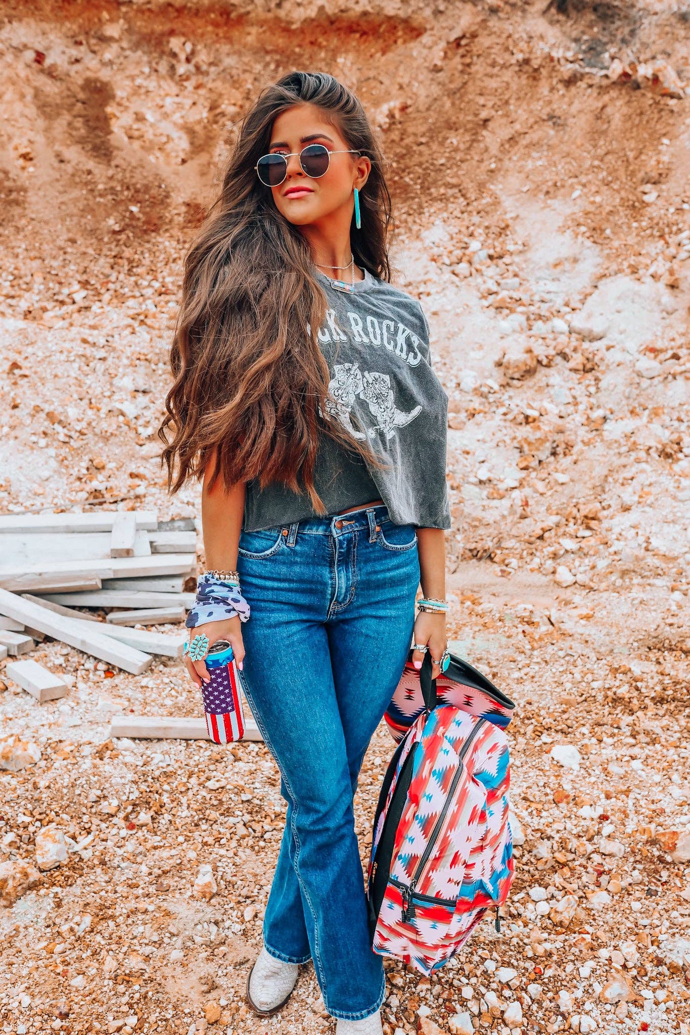 The Front Porch Label – wholesale Ryggsäck - Dam – Ryggsäck med aztekiskt mönster1