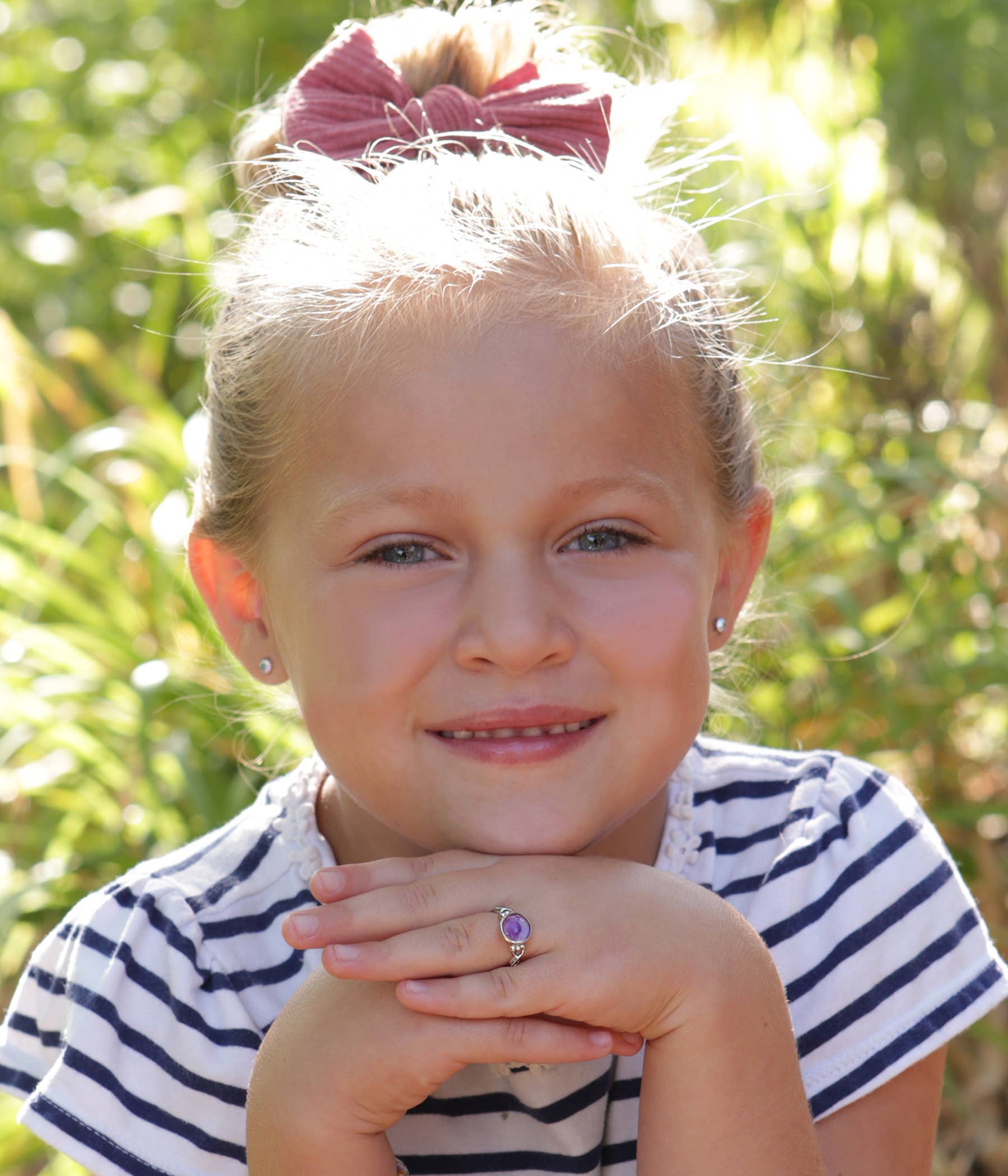 Cherished Moments – Anel de pedra única/solitário por atacado – Anel de humor feminino em prata esterlina para crianças, crianças e mulheres6