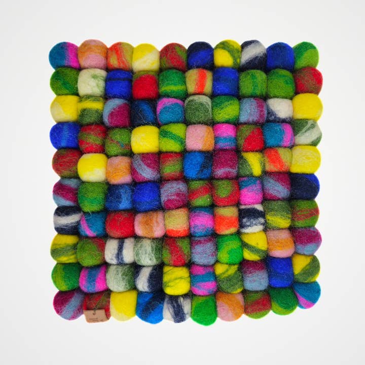 Feltiful - Wholesale Trivet - Multi Assorted Pom Pom Felt Trivet3