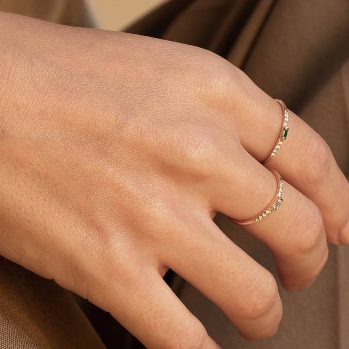 Love Me Knots Hawaii – Großhandel Mehrsteinige Ringe – Baguette Ring- Smaragd/Diamanten oder alle Diamanten4