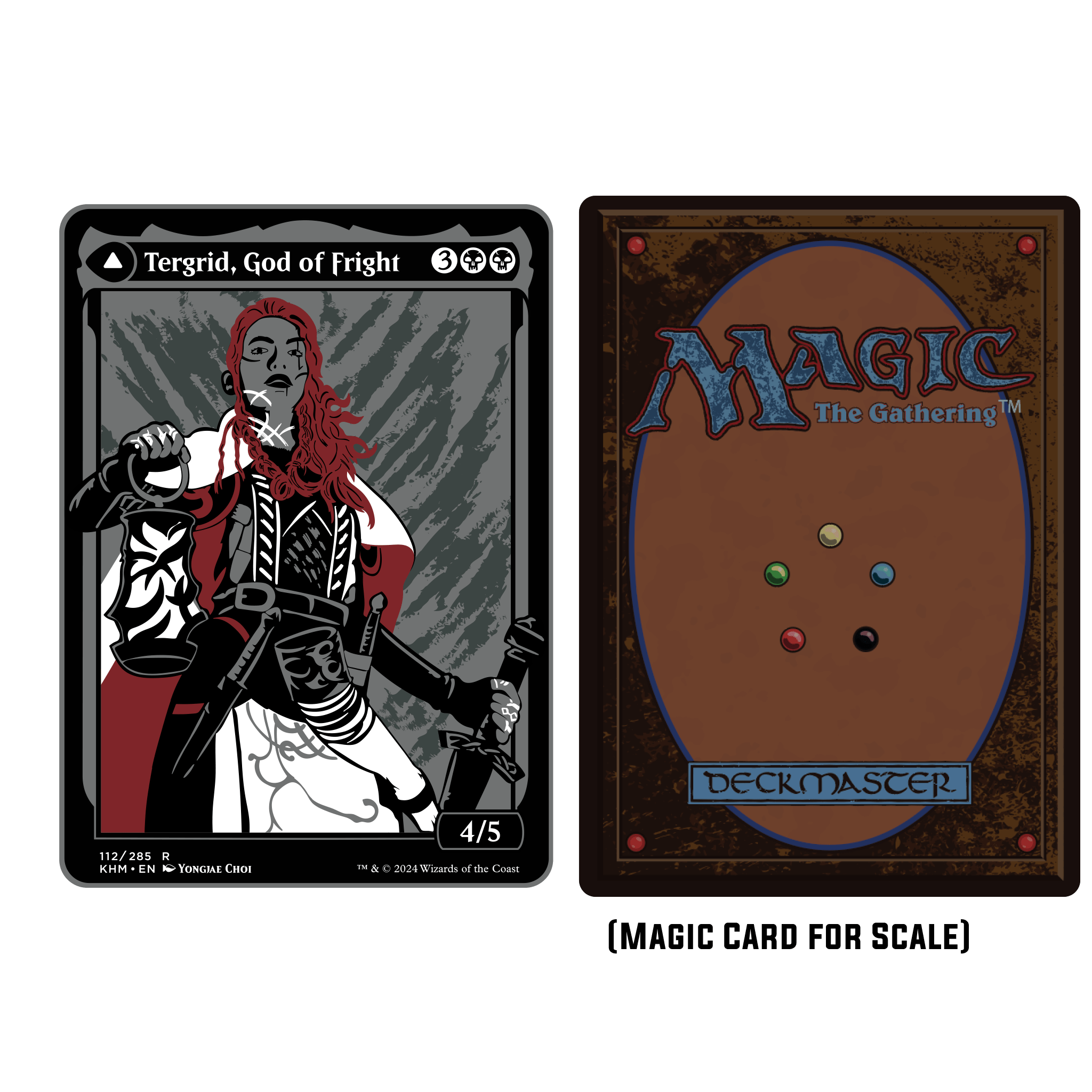 Pinfinity – Großhandel Kartenspiele – Magic: The Gathering - Tegrid Gott der Furcht Kommandeur-Marke (Doppelseitig)3