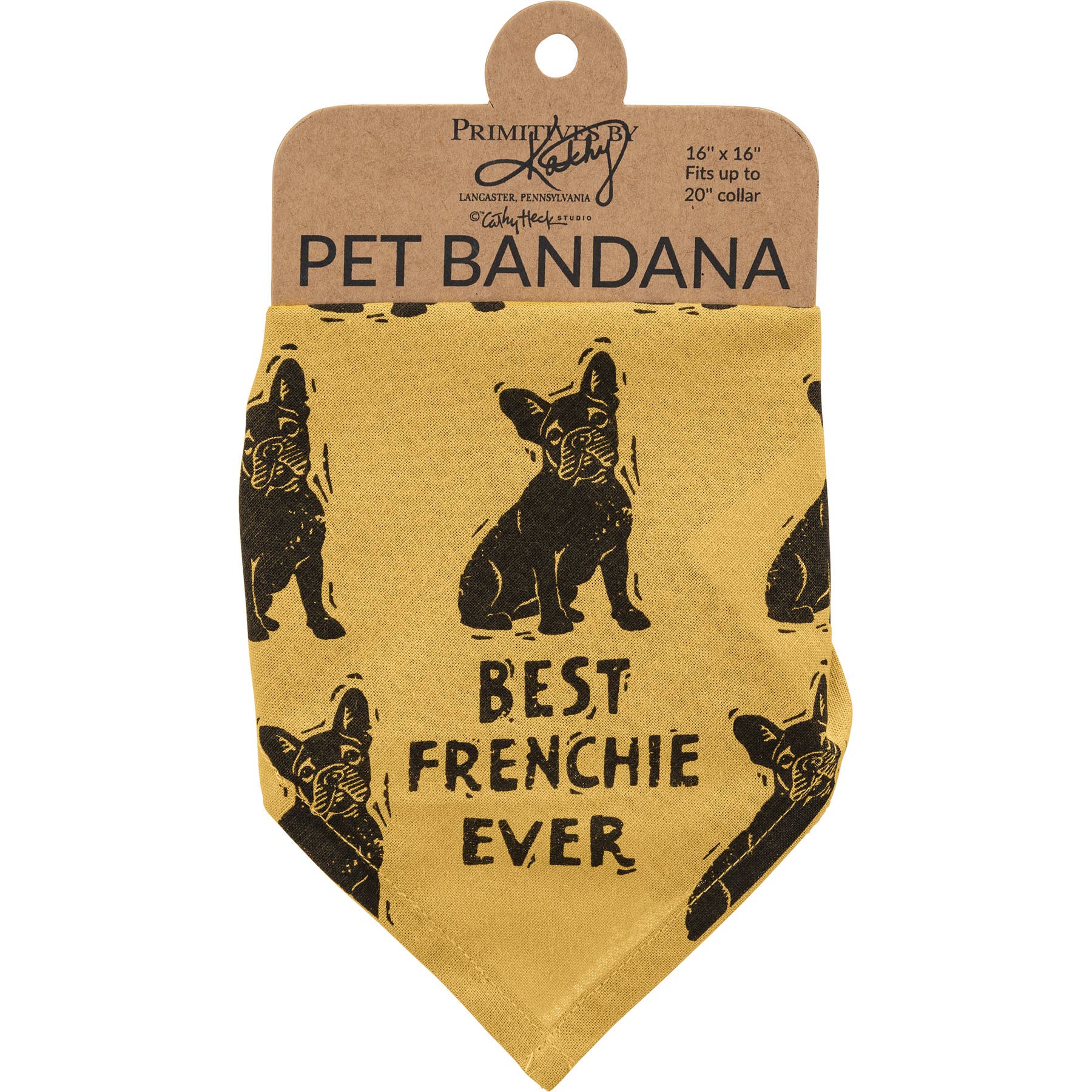 Primitives by Kathy - Wholesale Pet Bandana - Dog - Frenchie/Love My Human Small Pet Bandana4