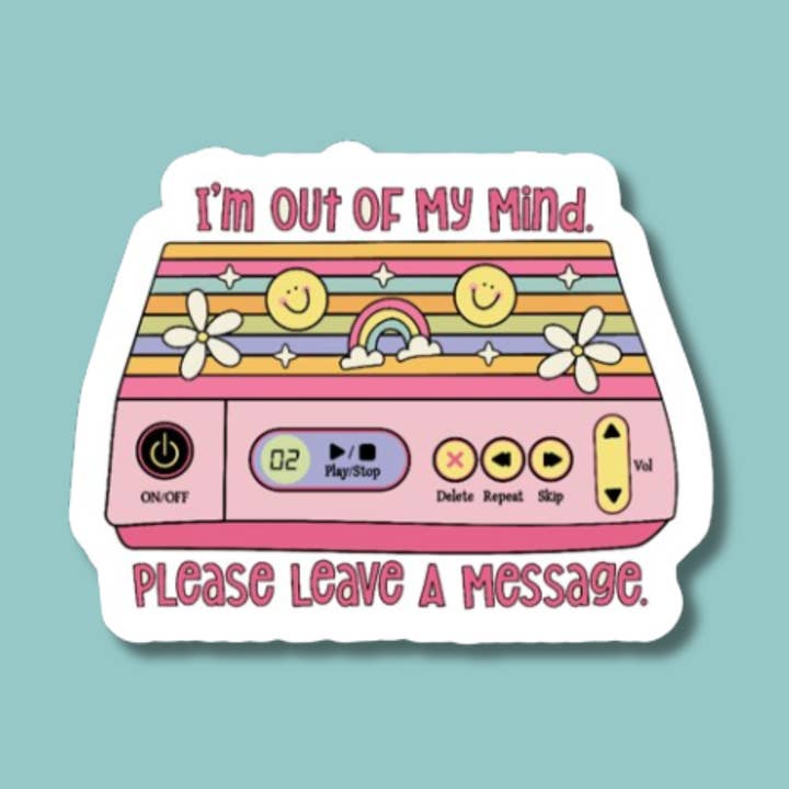 Out Of My Mind Sticker, Lose Your Mind Sticker, Funny Gifts for wholesale by The Vinyl Rose