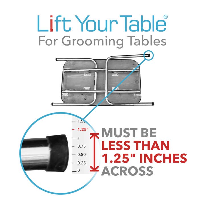 Lift Your Table® folding table risers - Wholesale Pet Grooming Set - Dog - Lift Your Table® Groomer's Kit - Grooming Table Risers